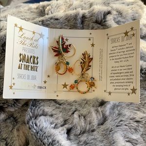 Lunch at the ritz earrings Autumn leaves